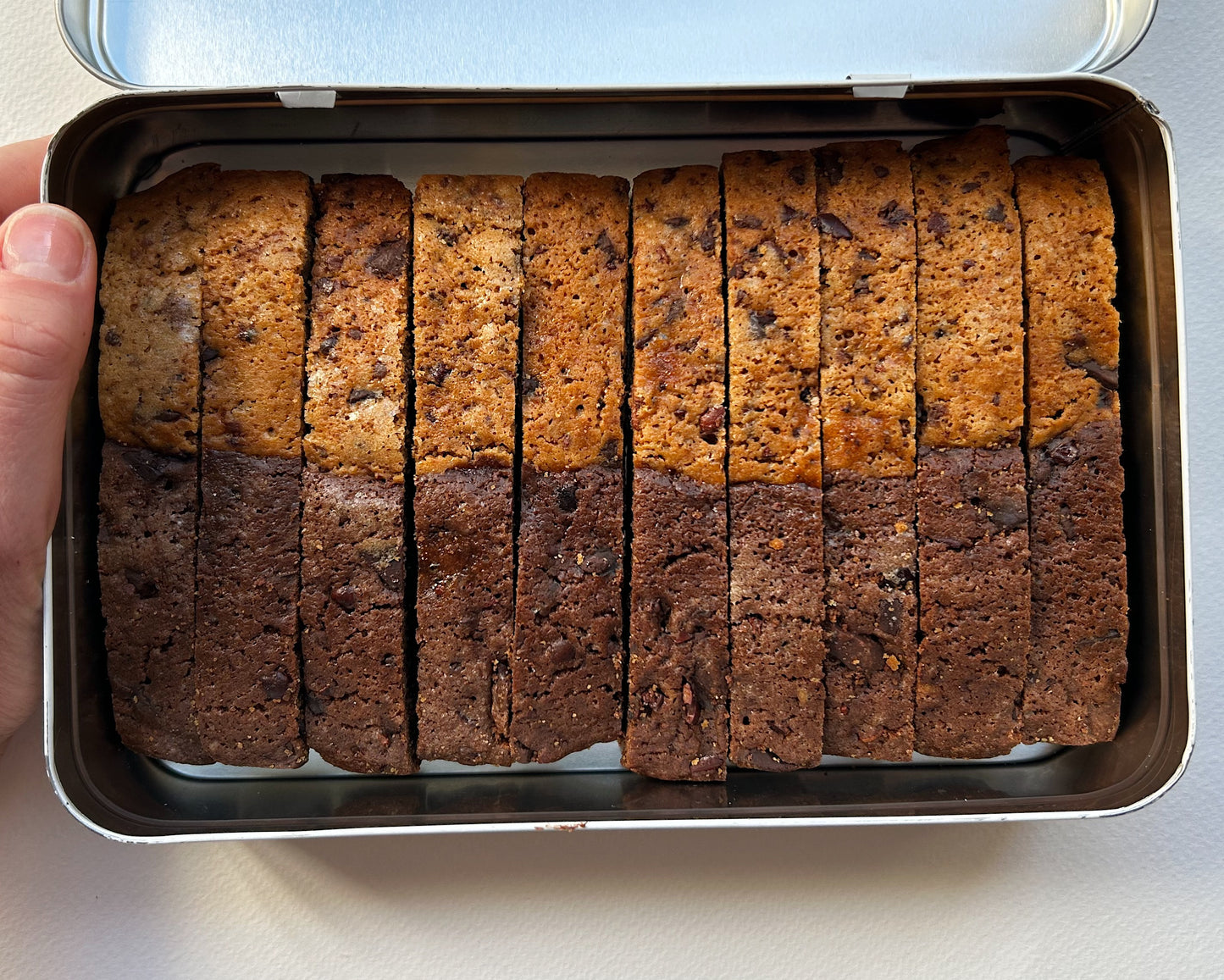 Triple Chocolate and Espresso Biscotti Tin