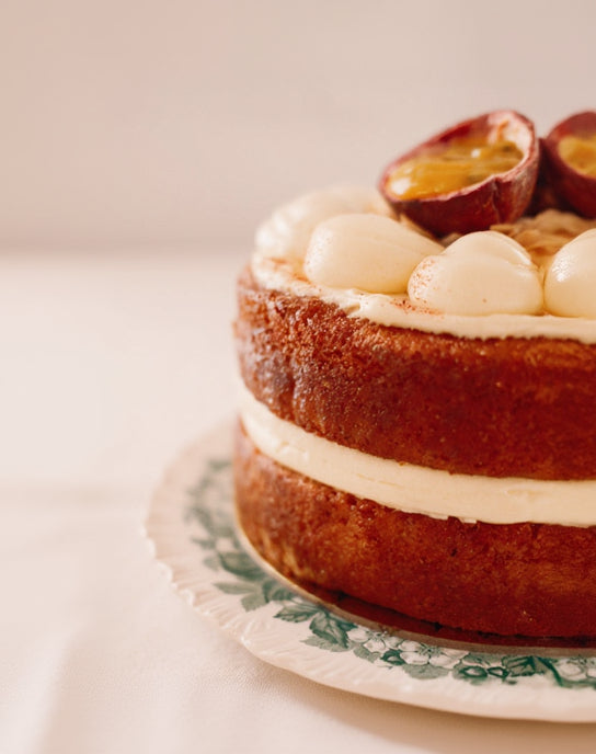 Cake of the Month: Passionfruit with lime and coconut