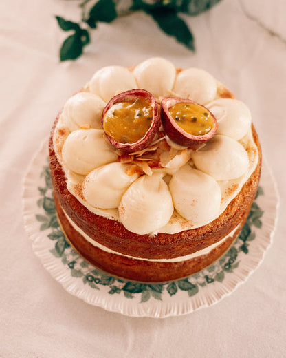Cake of the Month: Passionfruit with lime and coconut