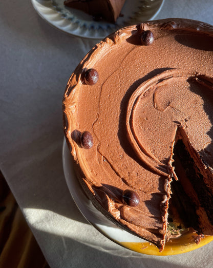 Dark Mocha Mousse Cake 🐻