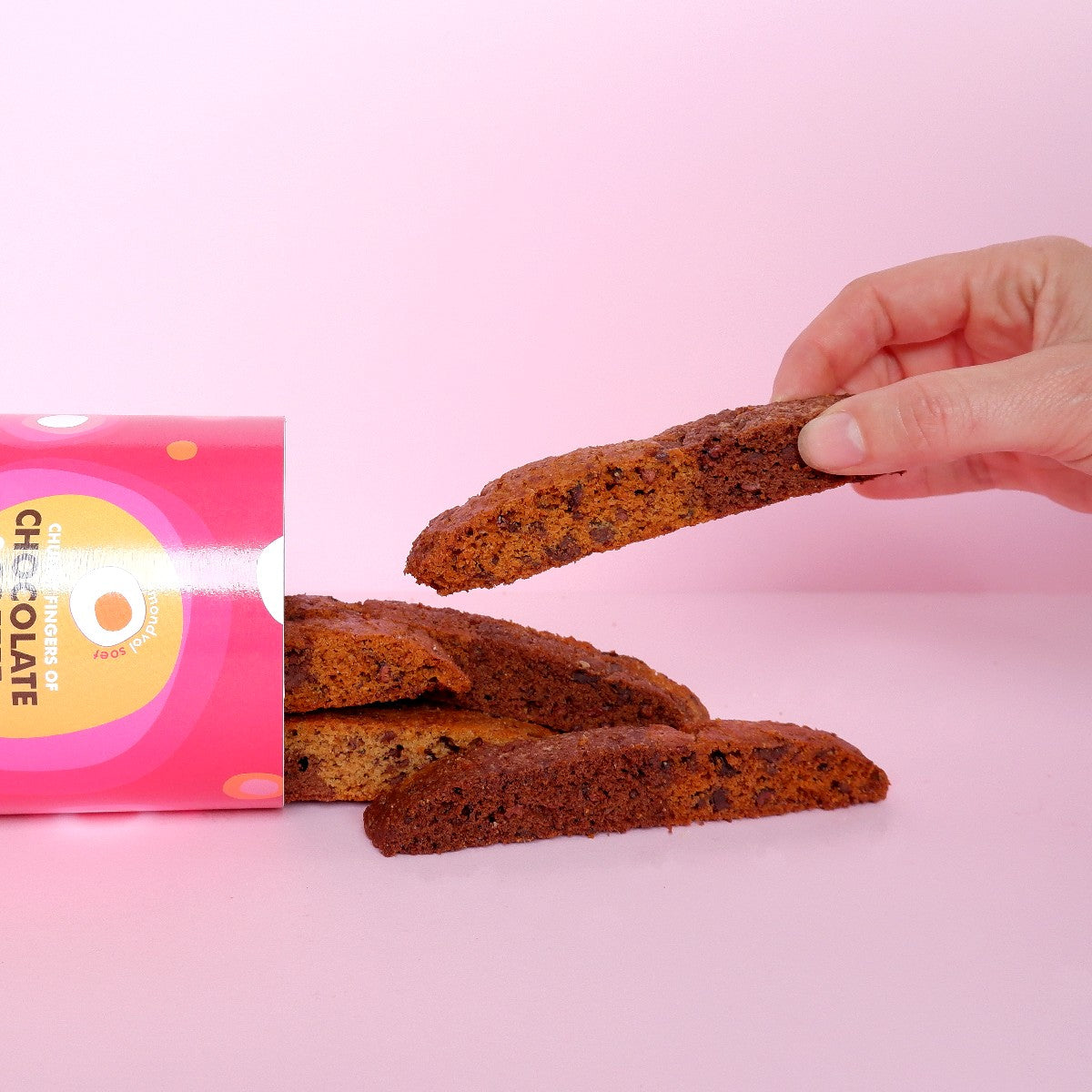 Four Kinds of Chocolate & Coffee Biscotti Gift Tube